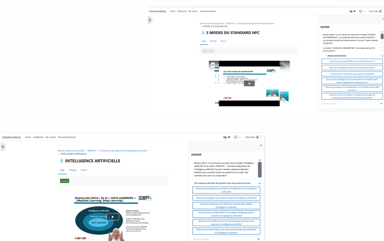 Tableau de bord du chatbot